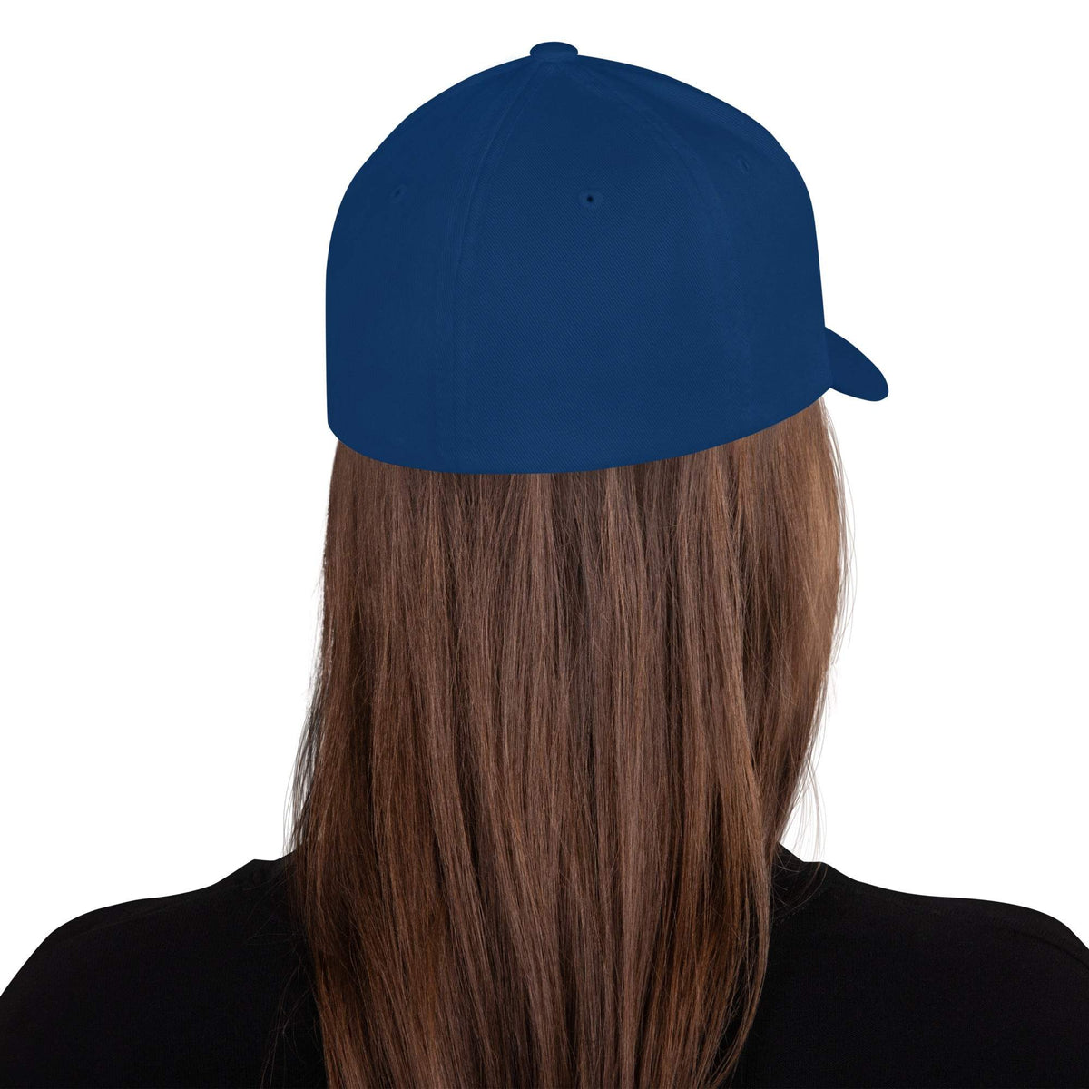 Structured Twill Cap in solid navy twill, with a structured six-panel crown, stitched seams, and curved visor.