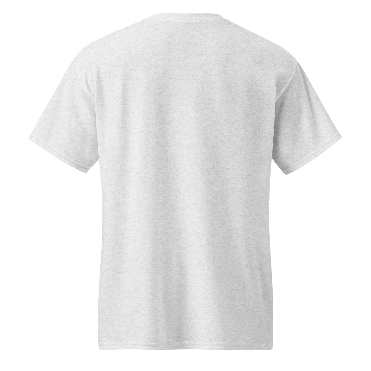 DryBlend T-Shirt in light heather gray, with a plain back, short sleeves, and a classic crew neckline.