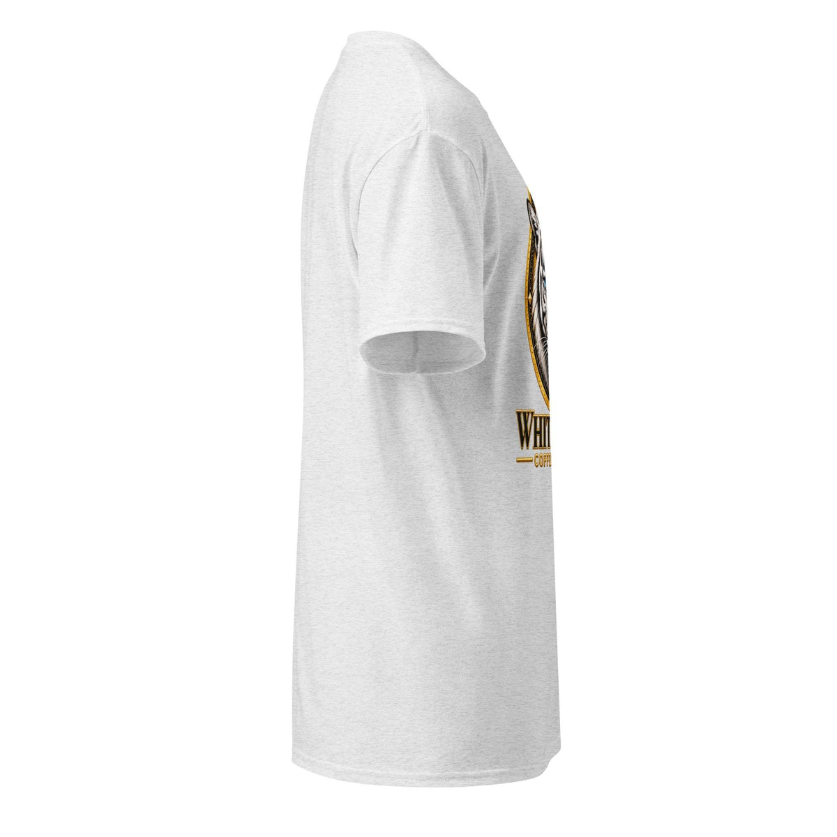 DryBlend T-Shirt in off-white cotton-polyester blend, with short sleeves and a partially visible printed chest graphic.