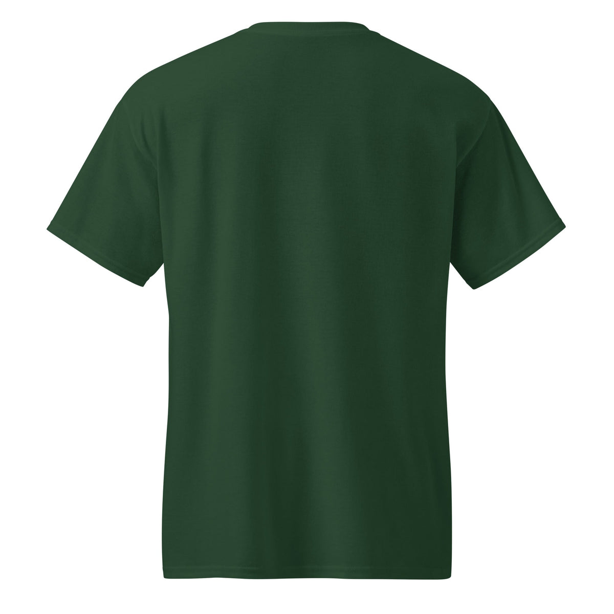 DryBlend T-Shirt in solid dark green fabric, featuring a plain back, short sleeves, and a classic crew neckline.