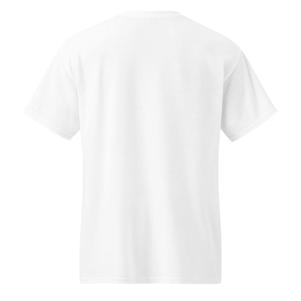 DryBlend T-Shirt, plain white cotton-polyester blend with a smooth finish, short sleeves, and a classic crew neck.
